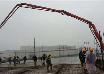 Kinh nghiệm khi thi công đổ bê tông gặp trời mưa