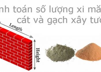 Tính toán lượng xi măng cát và gạch xây tường