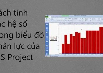 Cách tính các hệ số trong biểu đồ nhân lực của ms project
