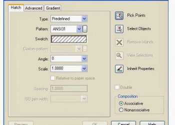 Giải quyết 8 vấn đề hay gặp đối với lệnh hatch trong autocad