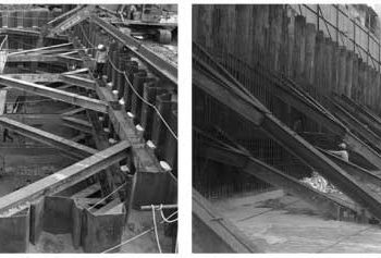 Phương pháp thi công semi topdown sử dụng cừ thép chống đỡ hố đào