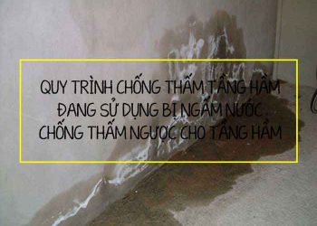 Chống thấm tầng hầm đang sử dụng bị ngấm nước