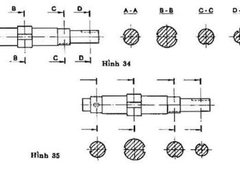 Nguyên tắc thể hiện các tiết diện trong bản vẽ kỹ thuật