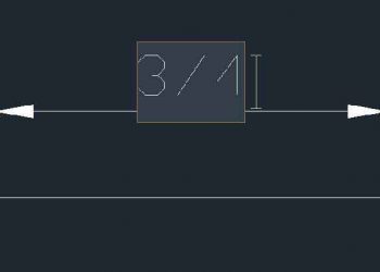 Cách viết phân số trong autocad