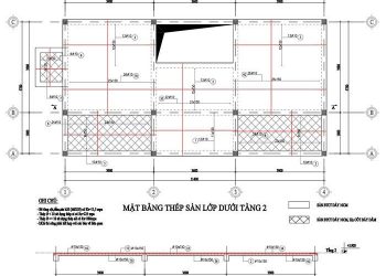 Cấu tạo tính toán sàn phẳng bê tông cốt thép