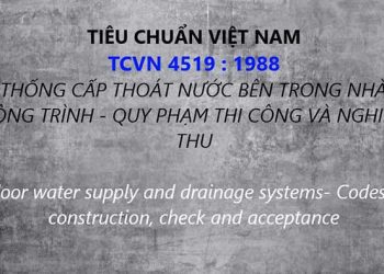 Tiêu chuẩn việt nam 4519-1988 hệ thống cấp thoát nước bên trong