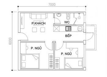 Tư vấn cải tạo căn hộ chung cư 42 m2 thoáng mát hợp phong thủy