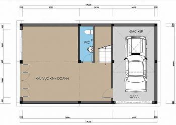 Tư vấn kiến trúc nhà phố diện tích 7x12m