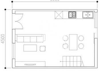 Tư vấn thiết kế nhà 29 m2 hai mặt tiền gọn gàng thoáng mát