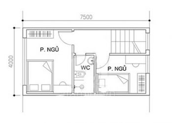 Tư vấn thiết kế nhà 30 m2 hai mặt tiền gọn gàng tiện ích