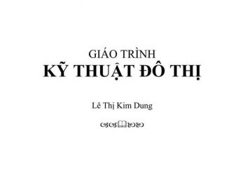 Giáo trình kỹ thuật đô thị lê thị kim dung