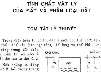 Bài tập cơ học đất