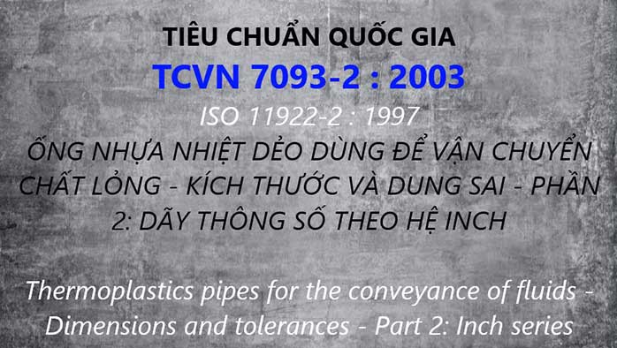 Tiêu chuẩn quốc gia 7093-2-2003 ống nhựa nhiệt dẻo