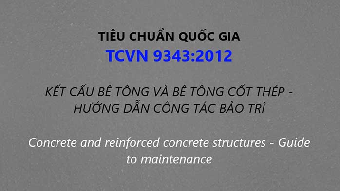 Tiêu chuẩn quốc gia 9343-2012 kết cấu bê tông và bê tông cốt thép